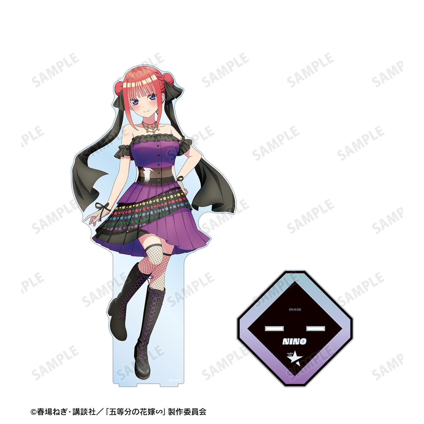 《五等分的新娘》∽_rockin’star合作 描繪中 二乃 中野 搖滾偶像版 特大亞克力支架