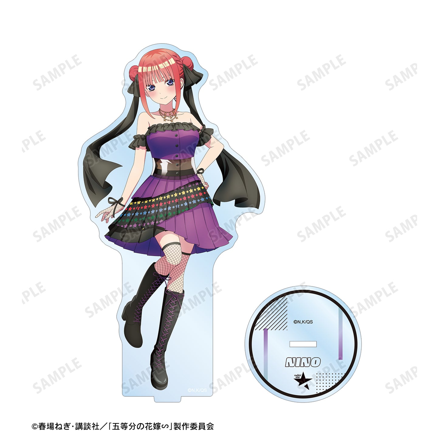 《五等分的新娘》∽_rockin’star合作 描繪版 中野二乃 搖滾偶像版 大號亞克力支架
