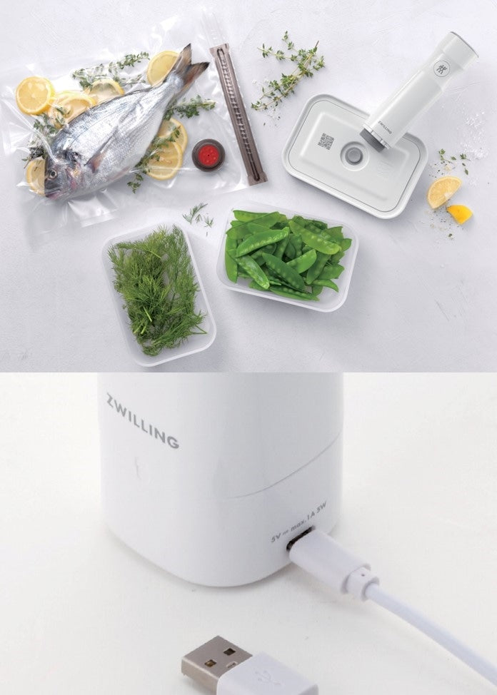 【ZWILLING】FRESH & SAVE 真空保鮮套裝,玻璃 / S/M
