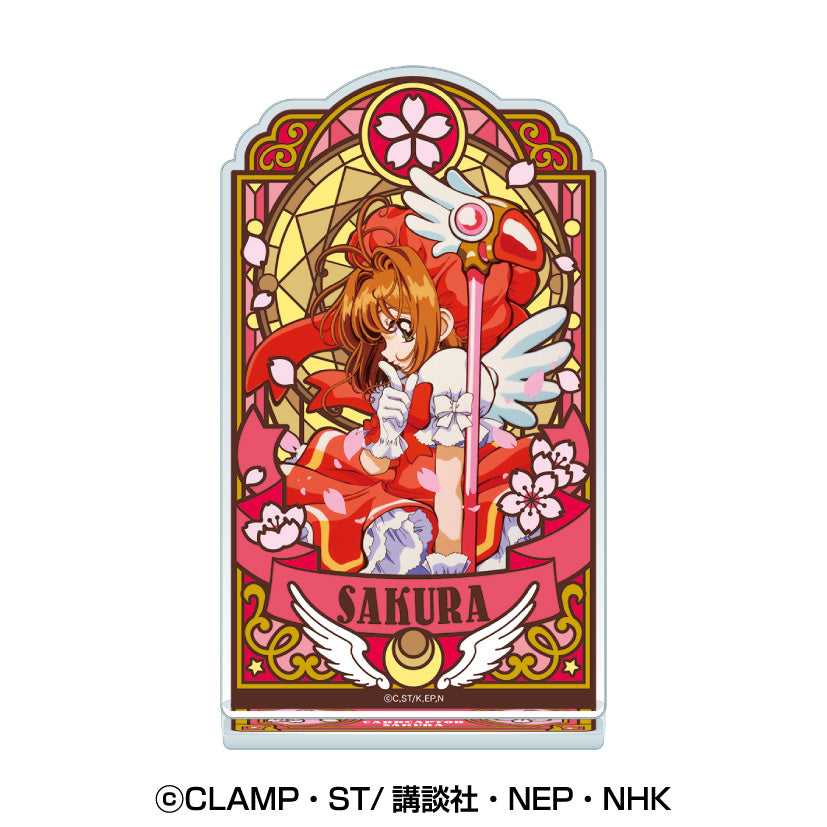 《魔卡少女櫻》- 玻璃彩繪風亞克力立牌①木之本櫻A