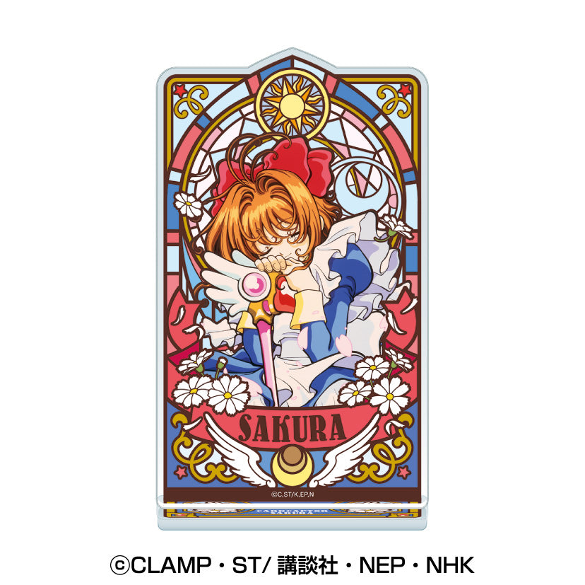 《魔卡少女櫻》- 玻璃彩繪風亞克力立牌⑥木之本櫻F