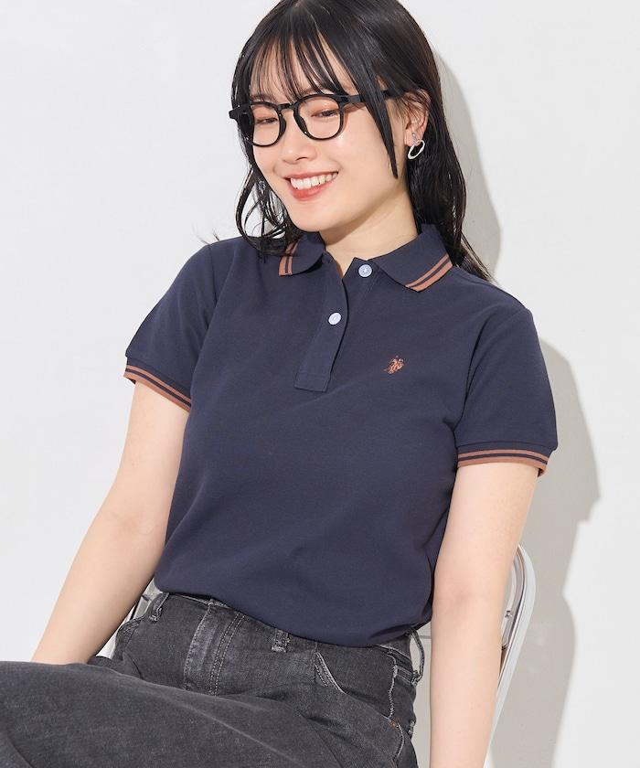 聯名 線條設計一點刺繡Polo衫
