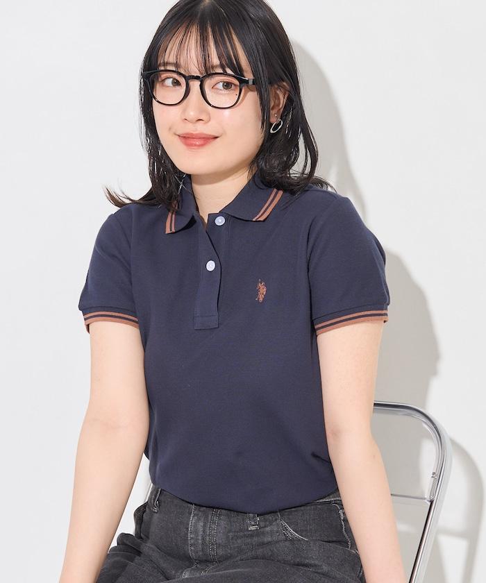 聯名 線條設計一點刺繡Polo衫