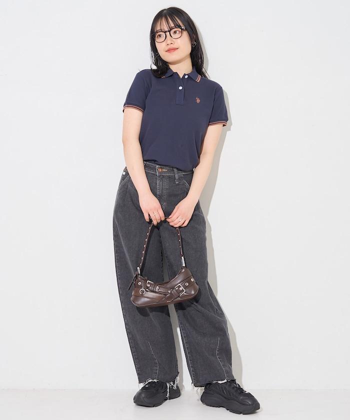 聯名 線條設計一點刺繡Polo衫