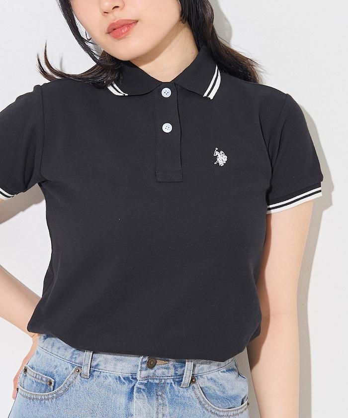 聯名 線條設計一點刺繡Polo衫
