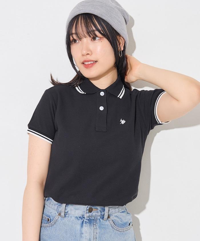 聯名 線條設計一點刺繡Polo衫