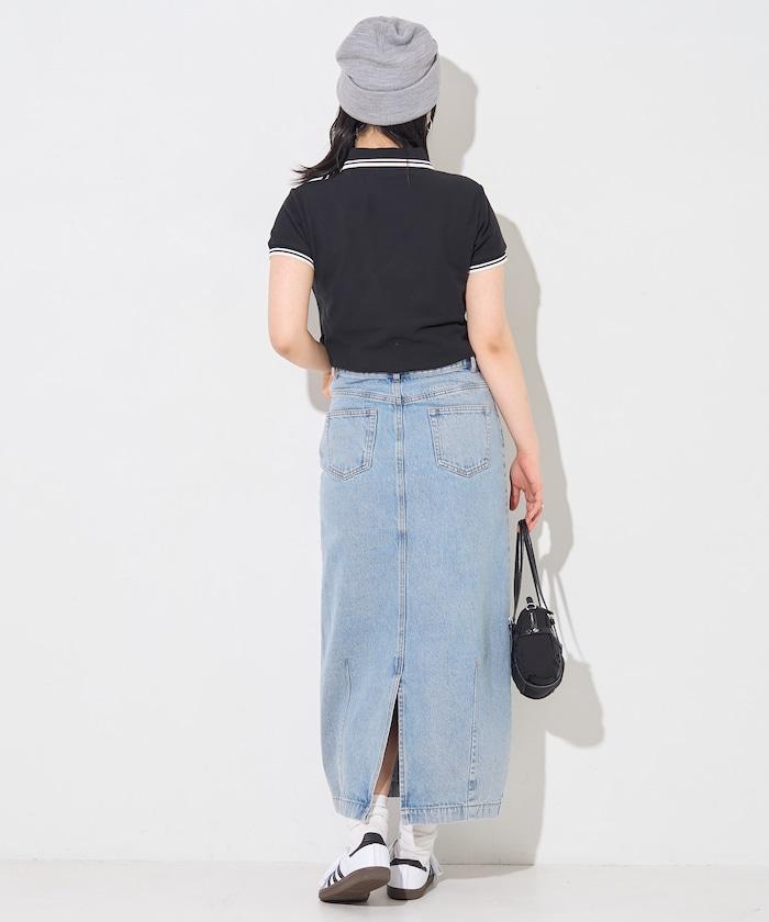 聯名 線條設計一點刺繡Polo衫