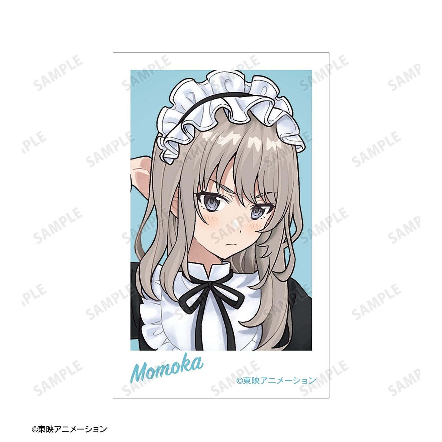 《哭泣少女樂隊》_描き下ろし 河原木 桃香 女僕風版 即拍相機風插畫卡片2枚組合