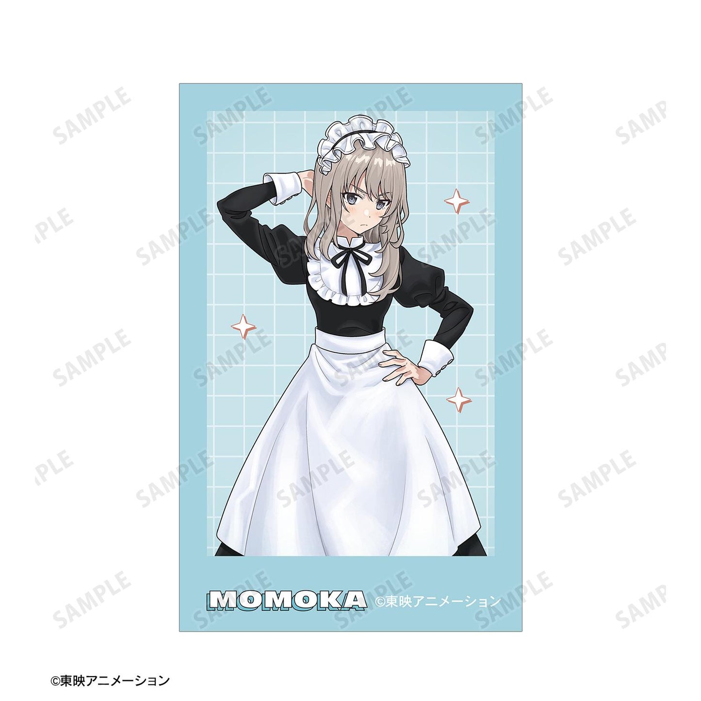 《哭泣少女樂隊》_描き下ろし 河原木 桃香 女僕風版 即拍相機風插畫卡片2枚組合