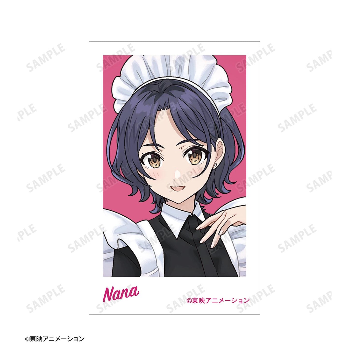 《哭泣少女樂隊》_描繪版 娜娜 女僕風款 即時相機風插圖卡2張組合