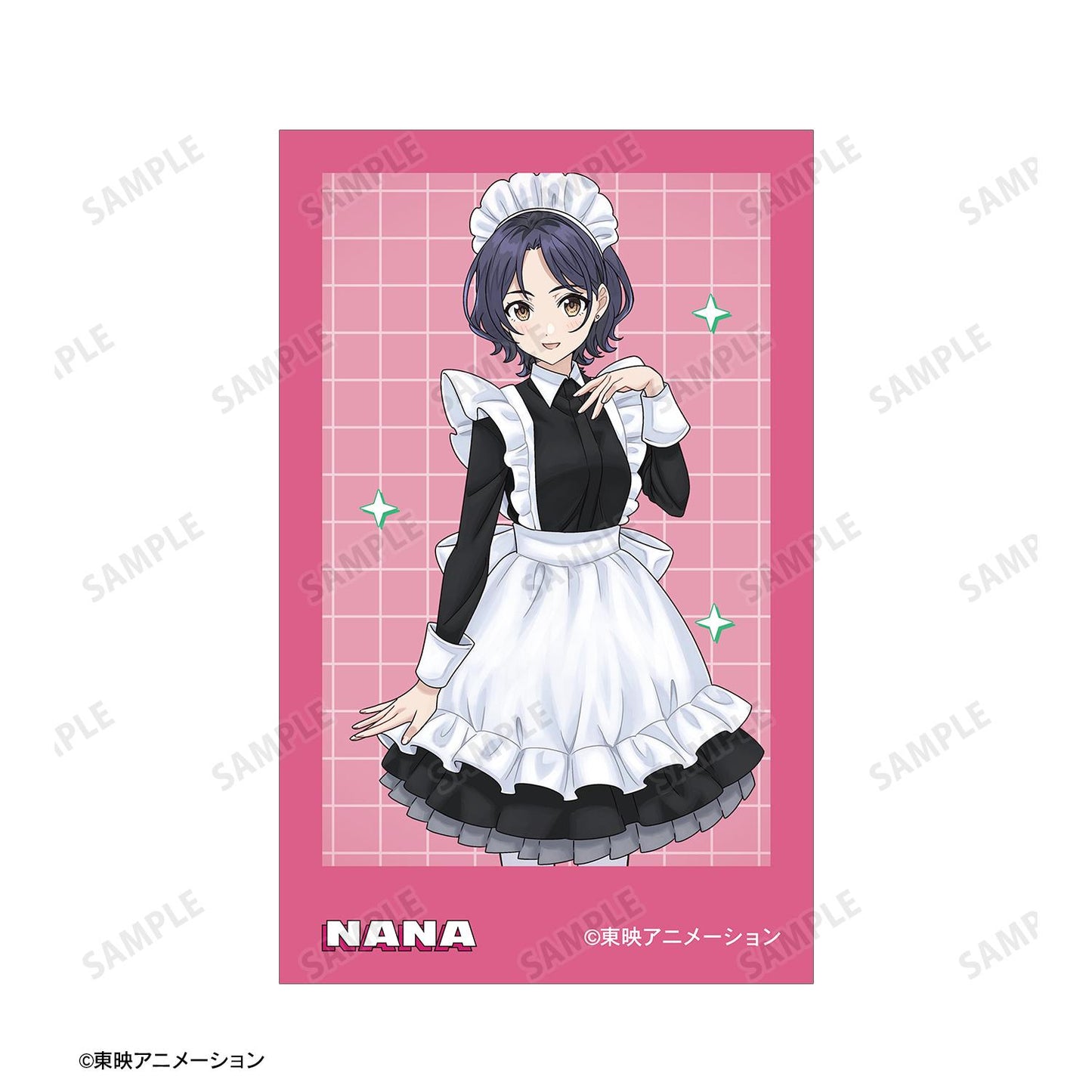 《哭泣少女樂隊》_描繪版 娜娜 女僕風款 即時相機風插圖卡2張組合