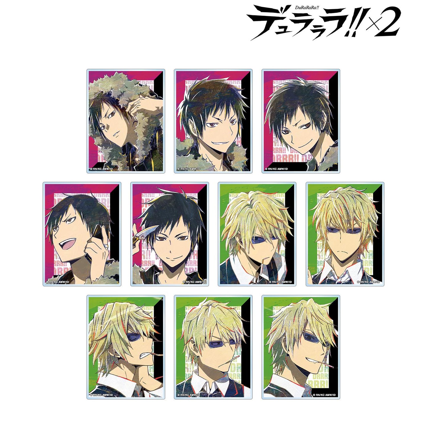 《無頭騎士異聞錄》×2_交易 Ani-Art 第1彈 臨也&靜雄 亞克力卡片(單位/盒)【全套盒/10個裝】