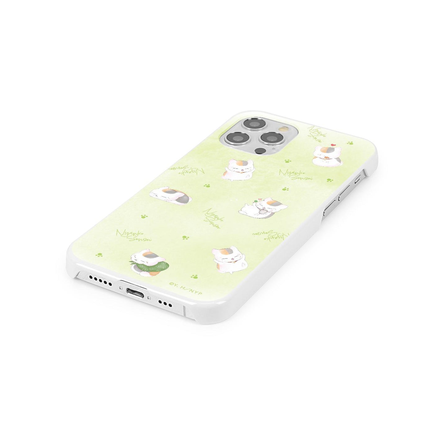 《夏目友人帳》_(適用機型/iPhone XR)_貓老師 變形Ani-Art iPhone手機殼 黃綠色