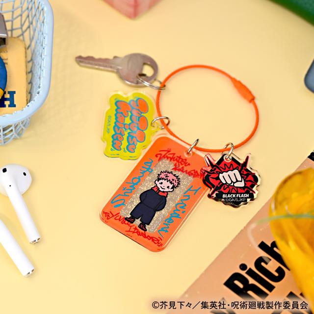《呪術廻戦》_寶石飾品 亞克力鑰匙扣(虎杖悠仁)