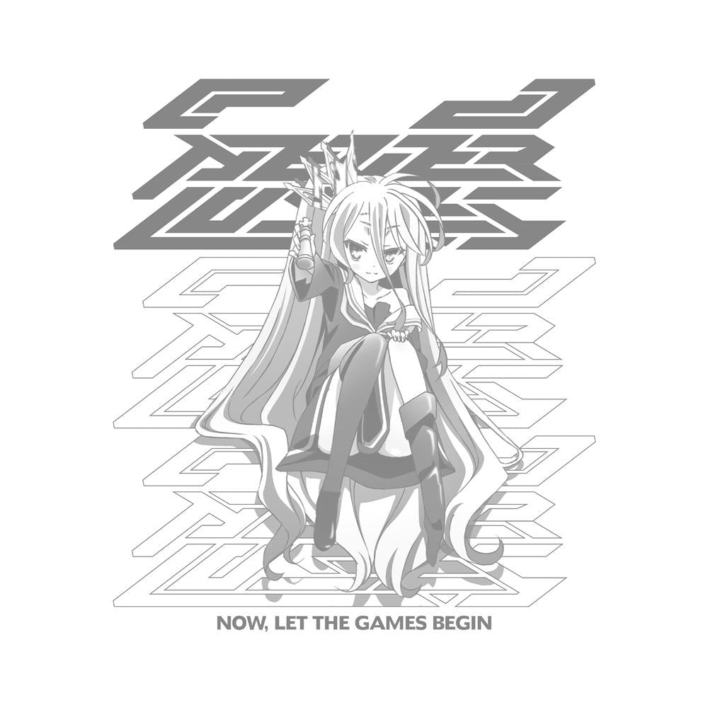 《NO GAME NO LIFE 遊戲人生》_尺碼L_「白色」T恤 『 』的另一半Ver./白色
