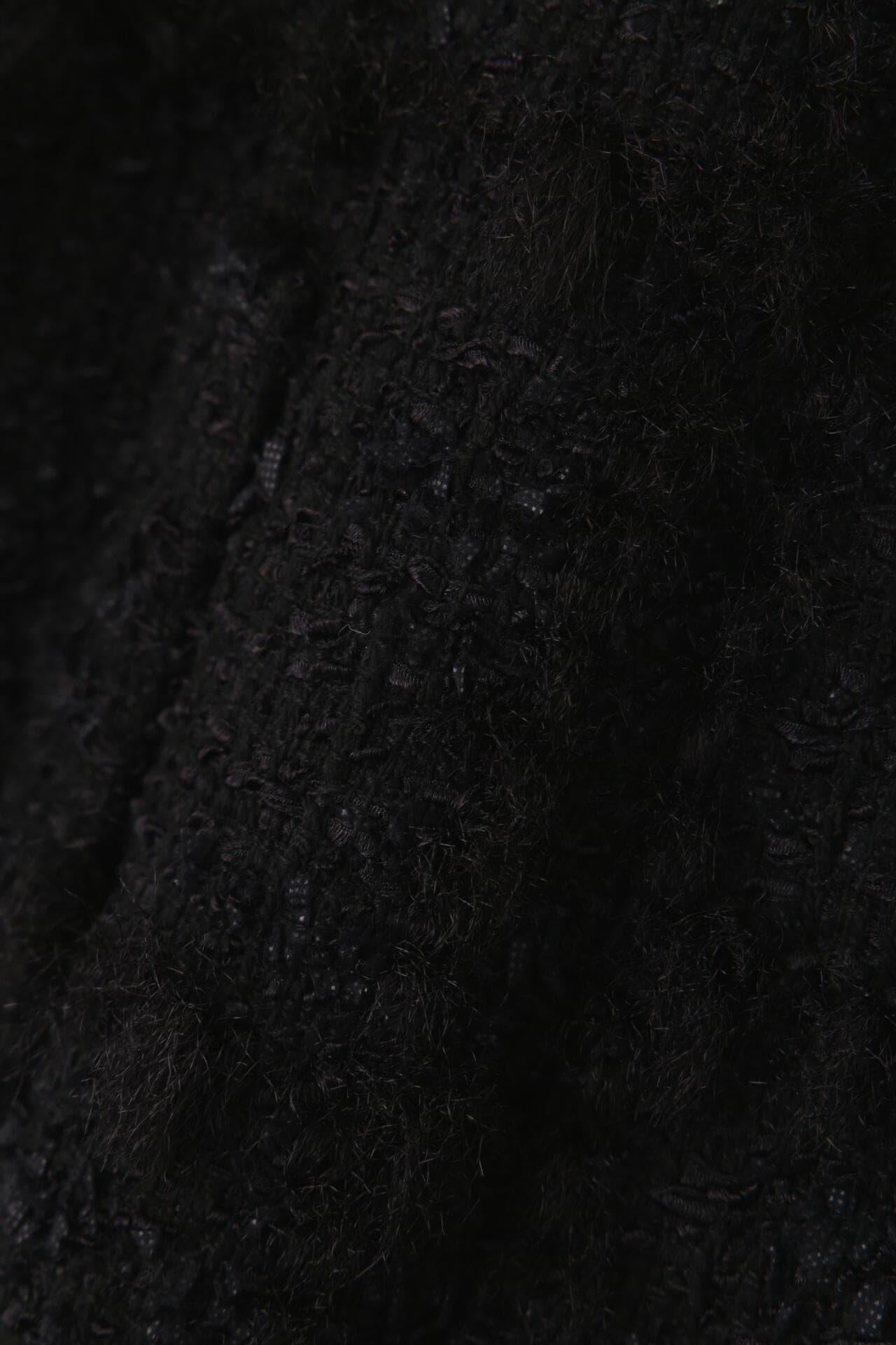 格紋 tweed 長袖襯衫