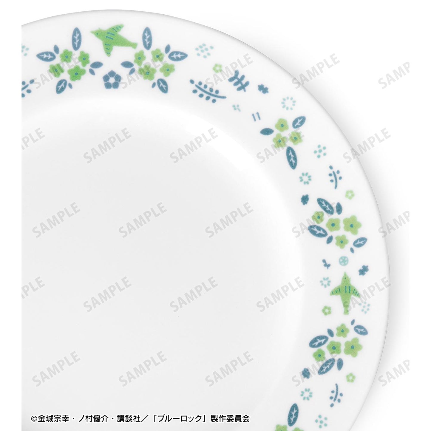 《藍色監獄》_Noritake合作 潔 世一 花鳥設計 盤子
