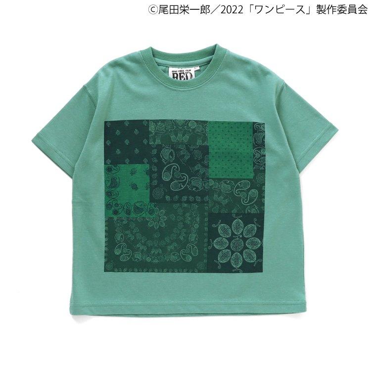 ONE PIECE 印花衛衣帶織物貼布