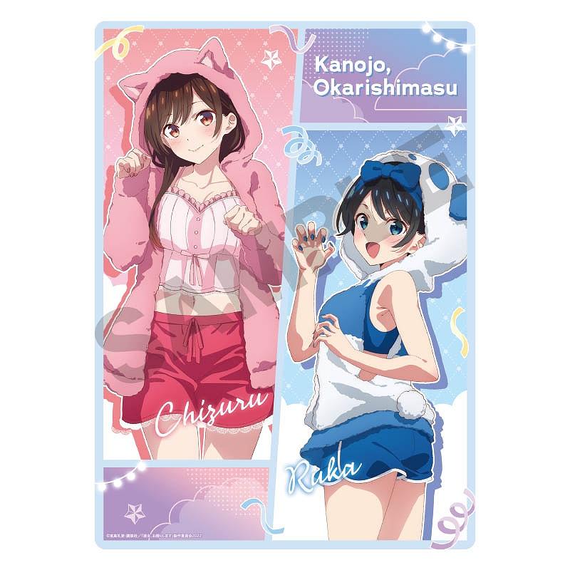《租借女友》主題桌墊 水原千鶴&更科瑠夏 獸耳帽衛衣