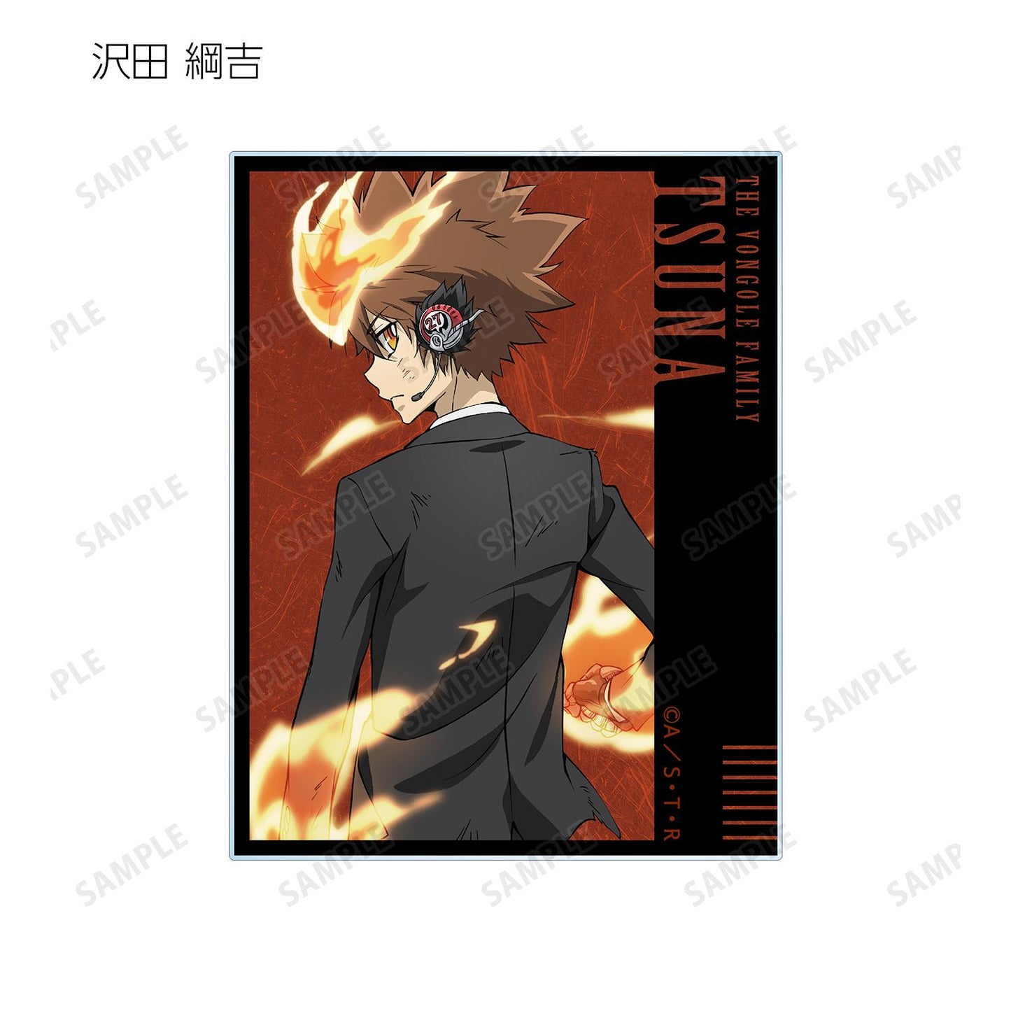 《家庭教師HITMAN REBORN!》-繪製插圖 戰鬥背影版 交易亞克力卡片(單位/單品)