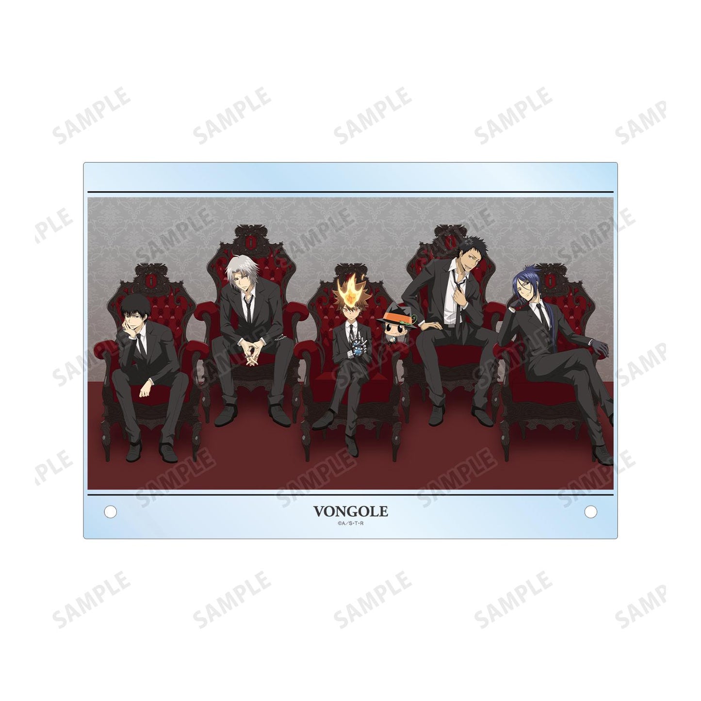 《家庭教師HITMAN REBORN!》- 描繪下來的插圖 雅典娜家族 寶座版 A5 亞克力面板