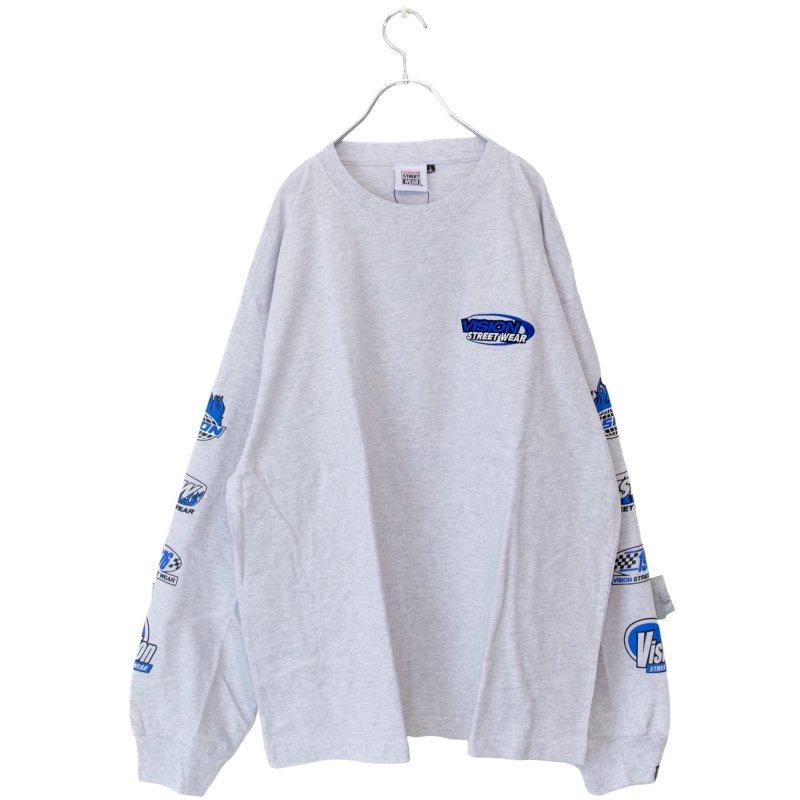 VISION STREET WEAR 標誌袖印短袖T 淺灰色 (CT7125GY)