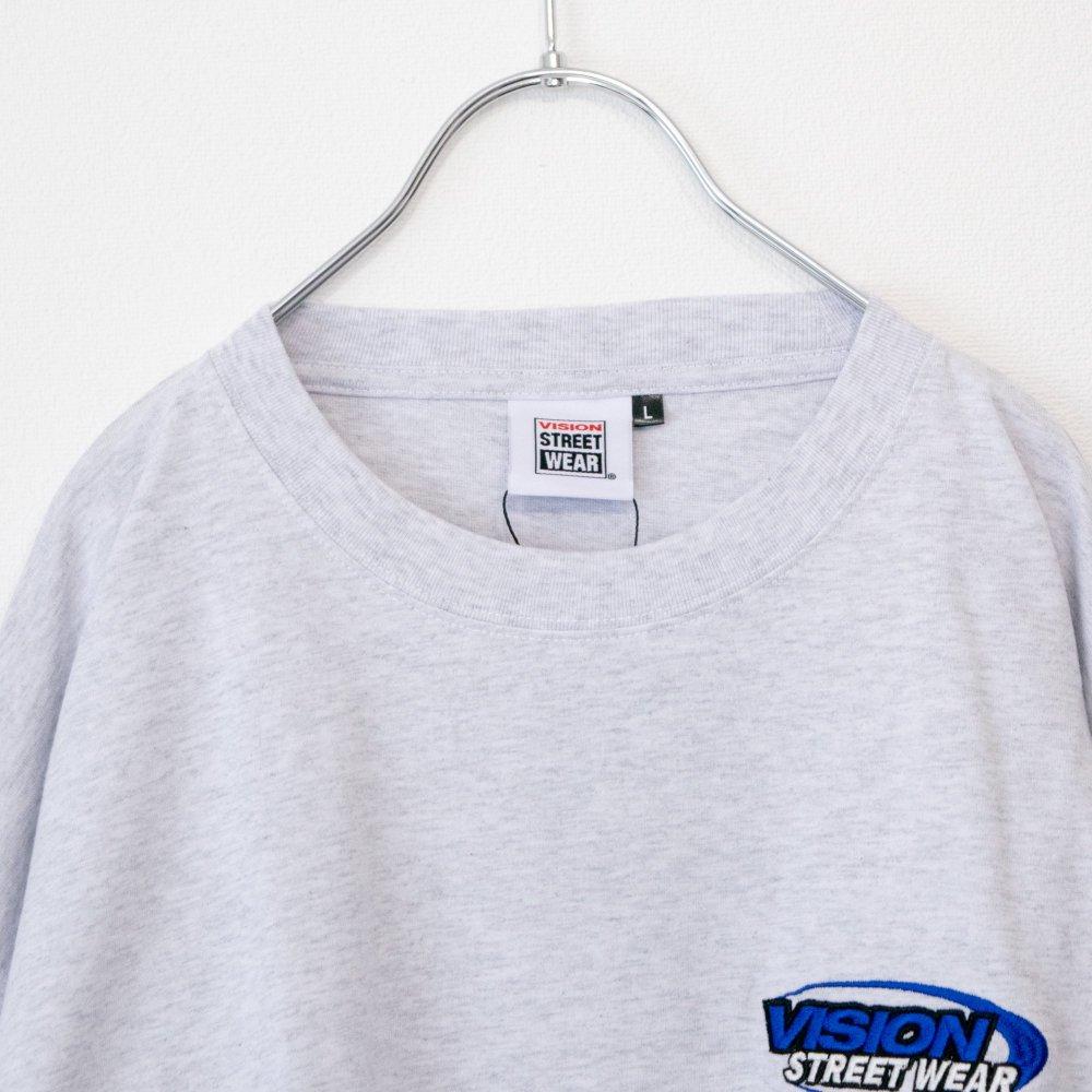 VISION STREET WEAR 標誌袖印短袖T 淺灰色 (CT7125GY)