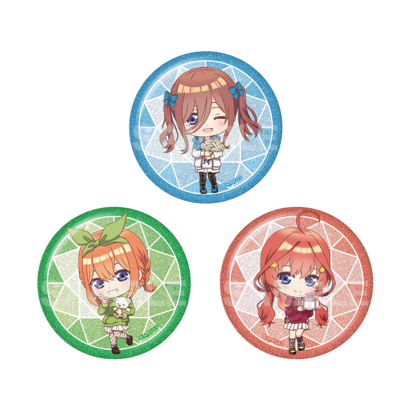 《五等分的新娘》∽_閃粉罐徽章/01組合B(共6種)【全套組合箱/6個裝】