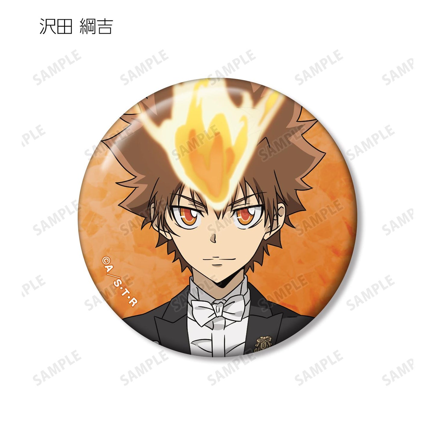 《家庭教師HITMAN REBORN!》描繪版 燕尾服款 交換式徽章 ver.A(單位/盒)【全套盒裝/9包裝入】