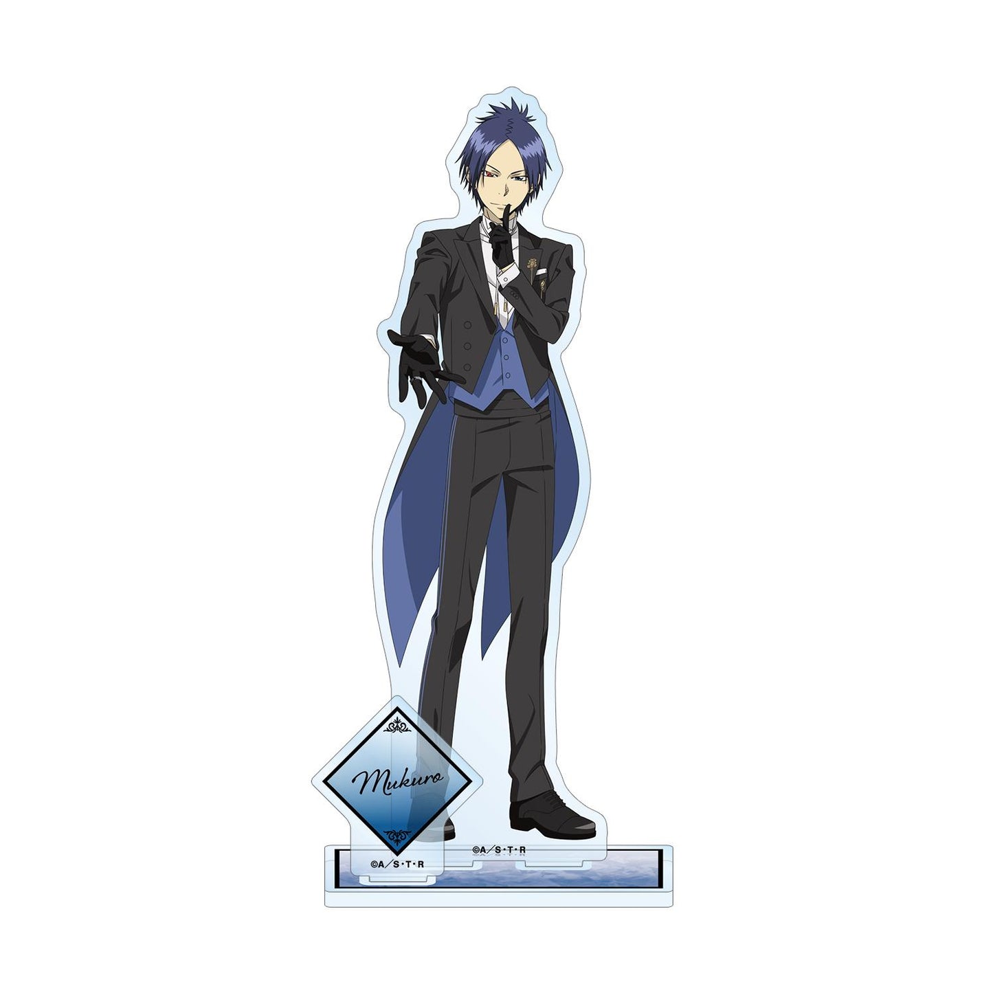 《家庭教師HITMAN REBORN!》描繪版 六道 骸 燕尾服版 帶零件的大亞克力支架
