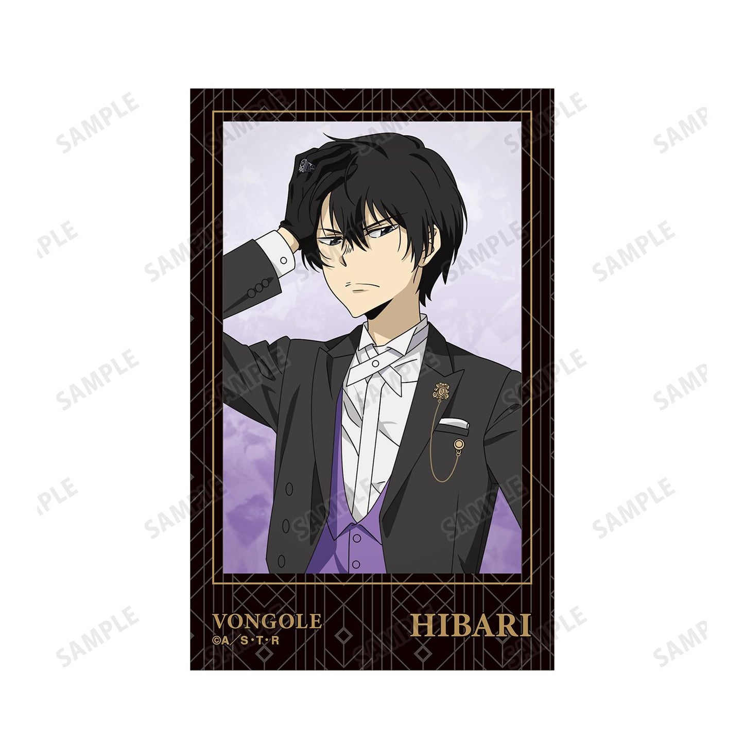 《家庭教師HITMAN REBORN!》_描き下ろし 雲雀 恭彌 燕尾服版 即拍相機風格插畫卡片2張組合