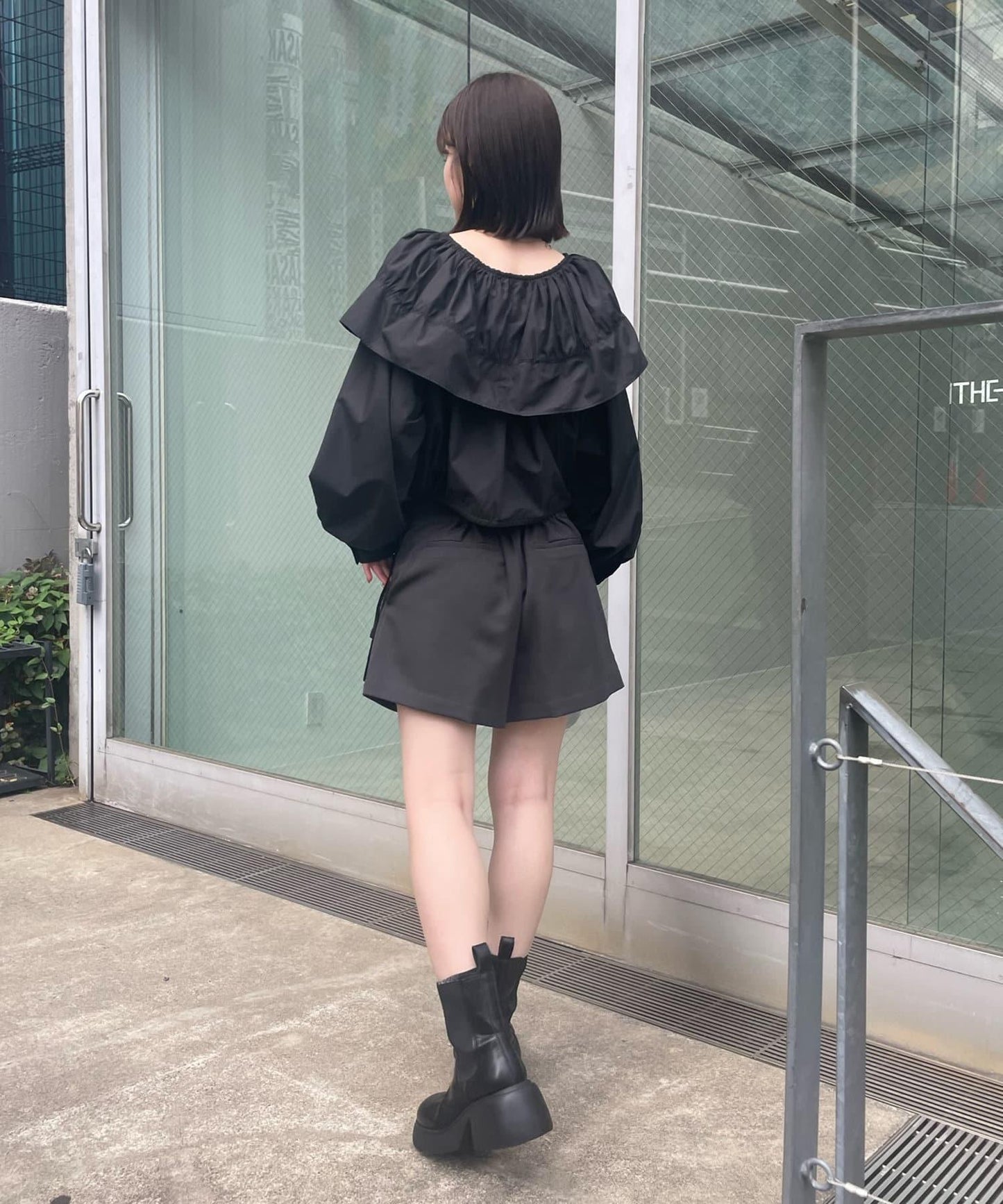 【3色展開】中長款領口襯衫