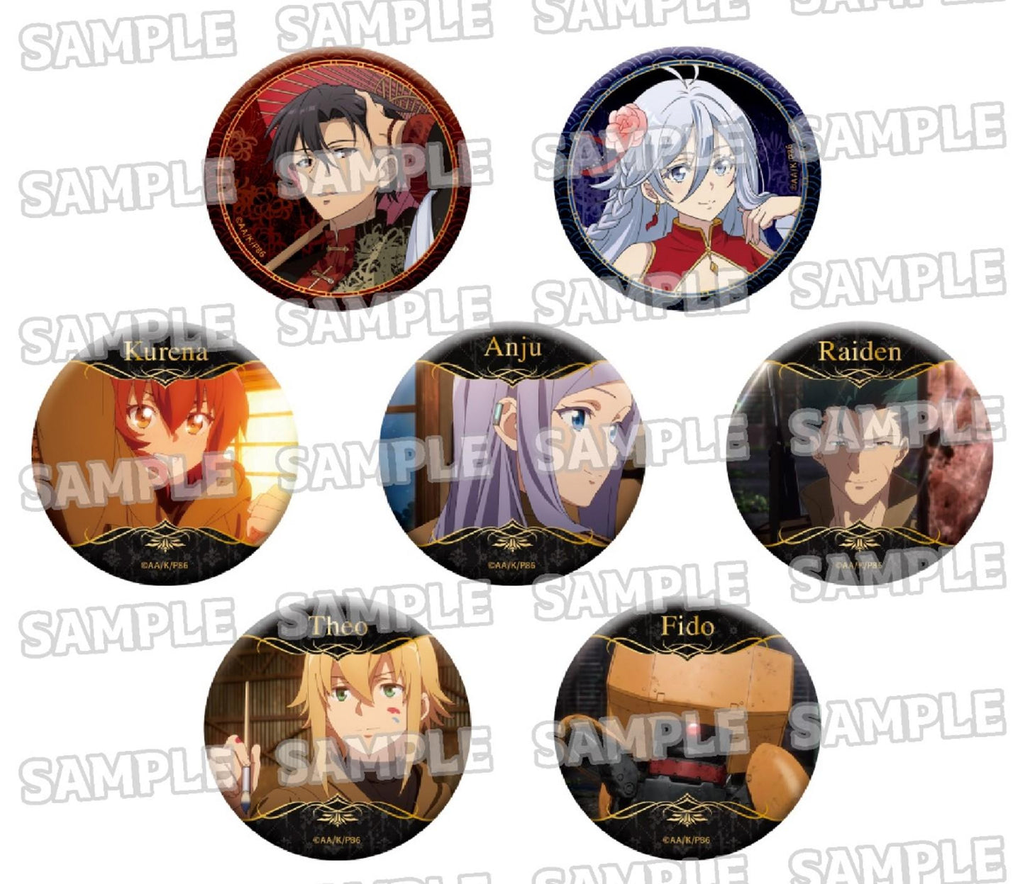 《86—不存在的戰區—》罐頭徽章收藏【全套禮盒裝/7個裝】