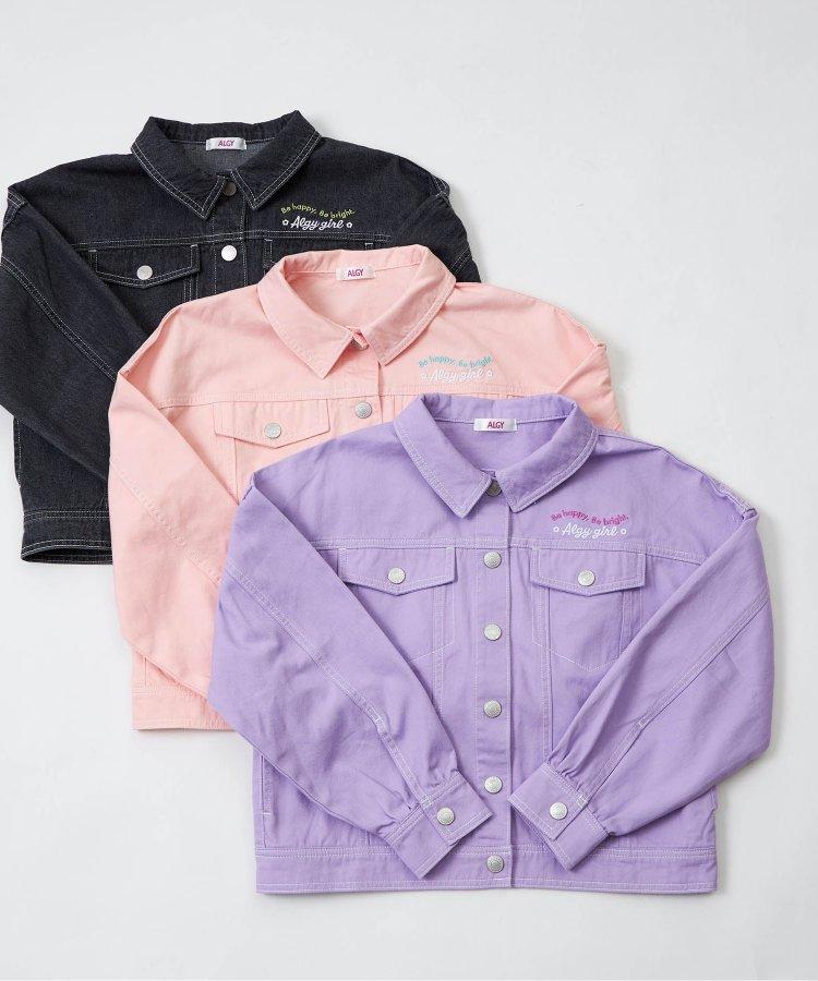 海浪標誌牛仔外套