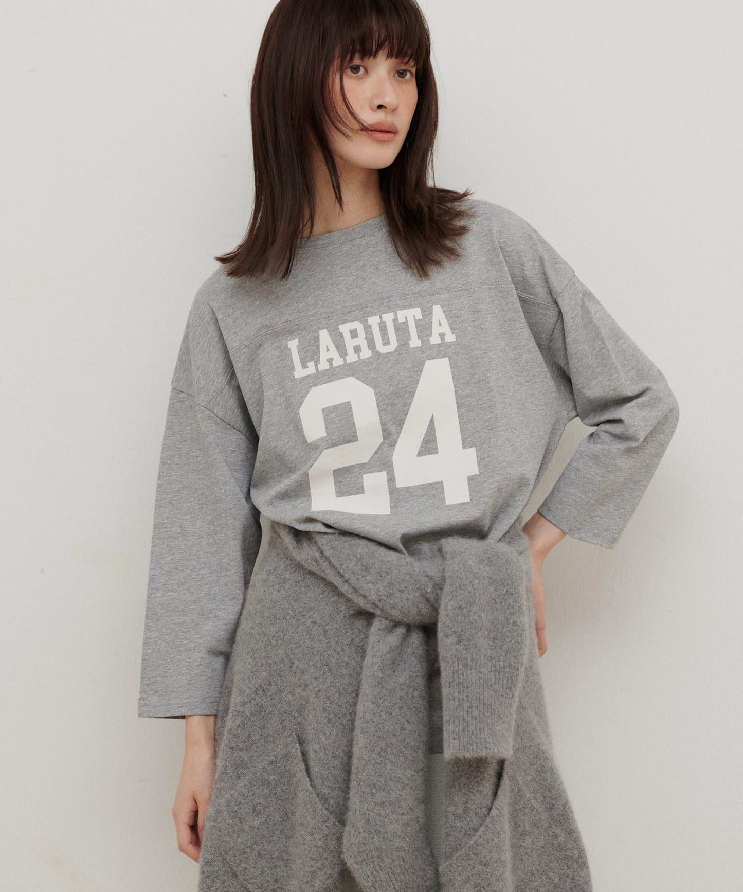 七分袖2WAY標誌印花T恤LARUTA24