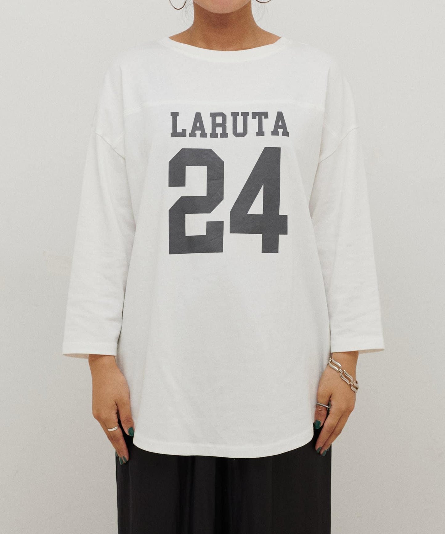 七分袖2WAY標誌印花T恤LARUTA24