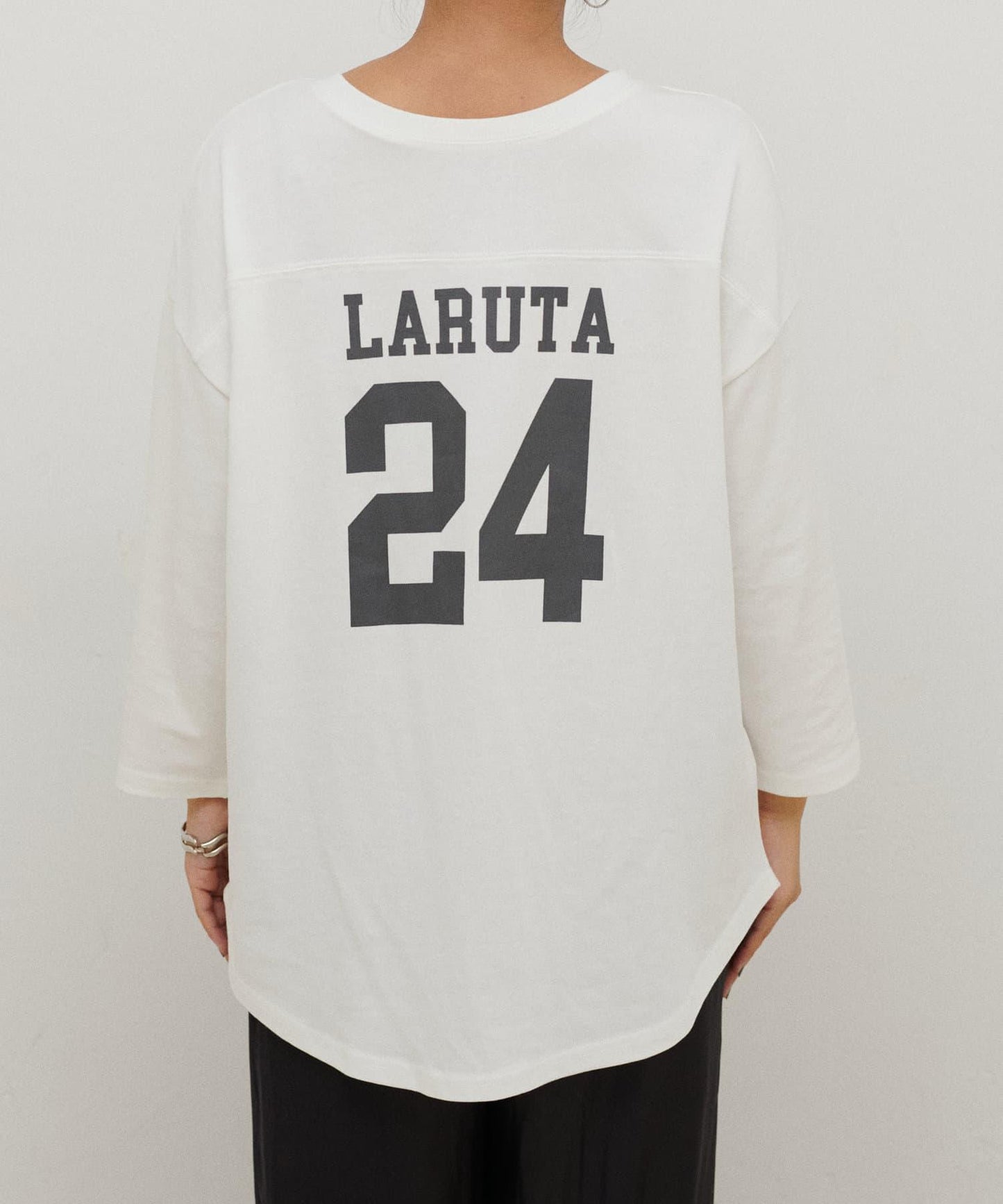 七分袖2WAY標誌印花T恤LARUTA24