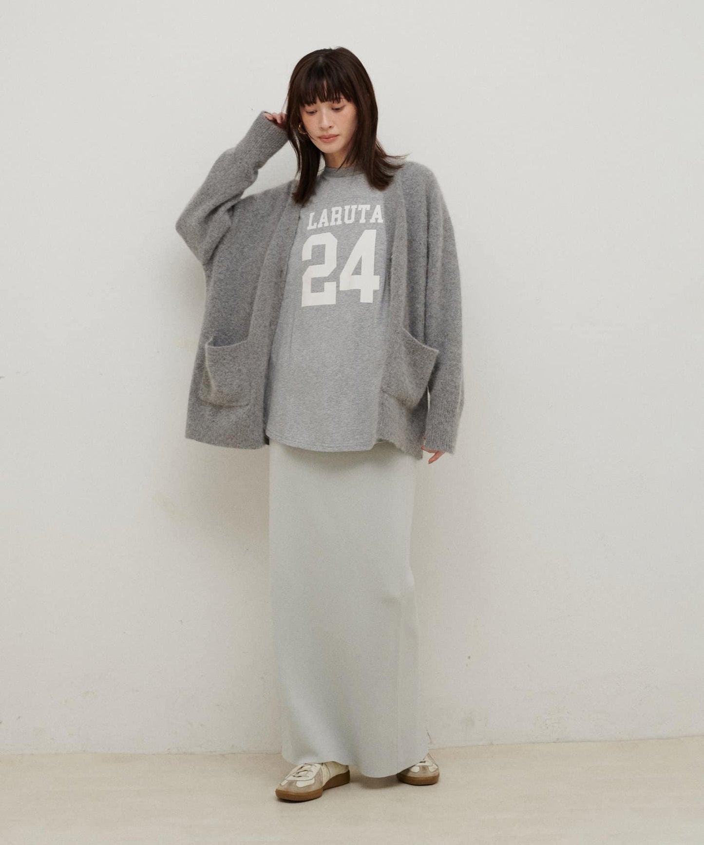 七分袖2WAY標誌印花T恤LARUTA24