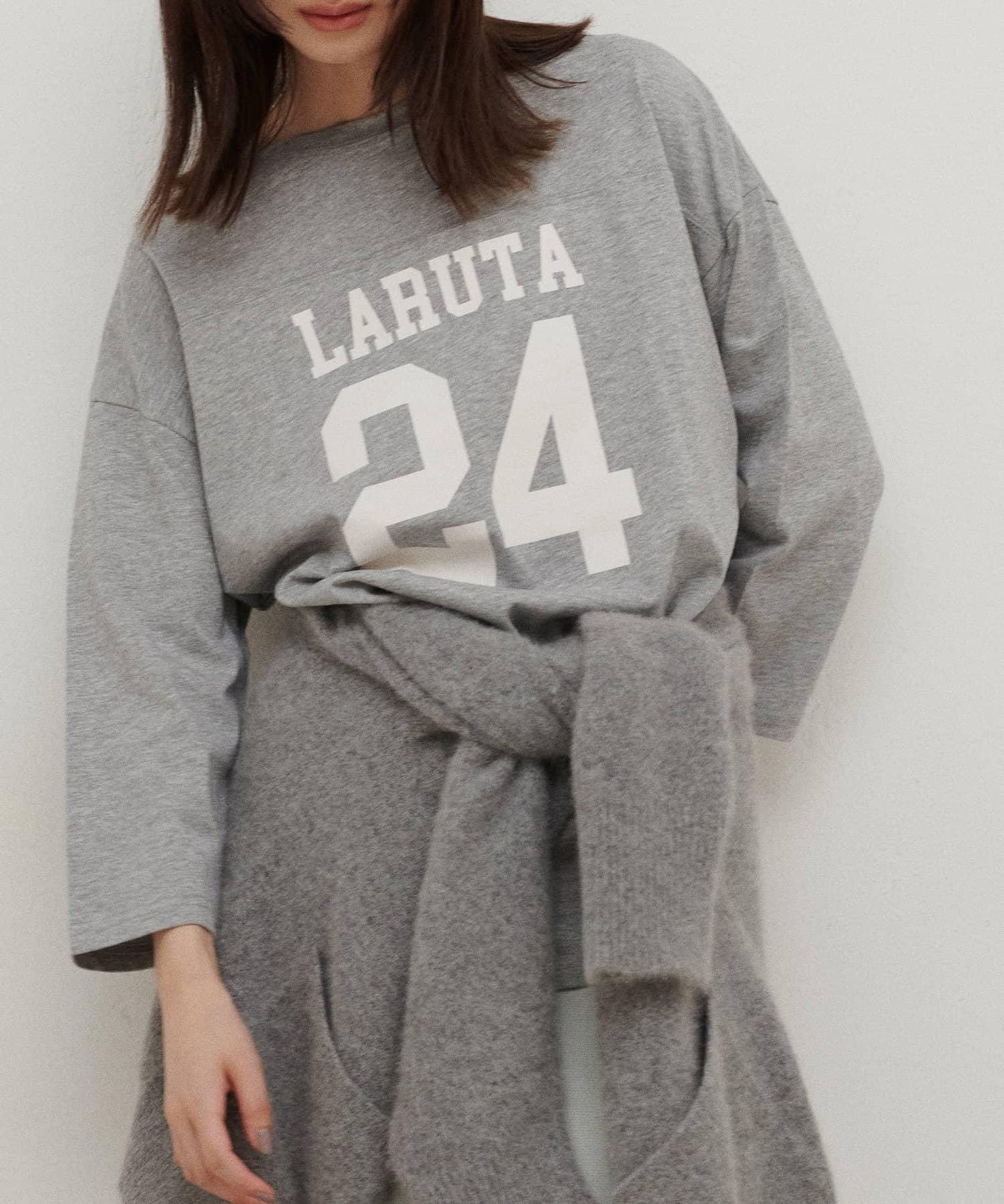 七分袖2WAY標誌印花T恤LARUTA24