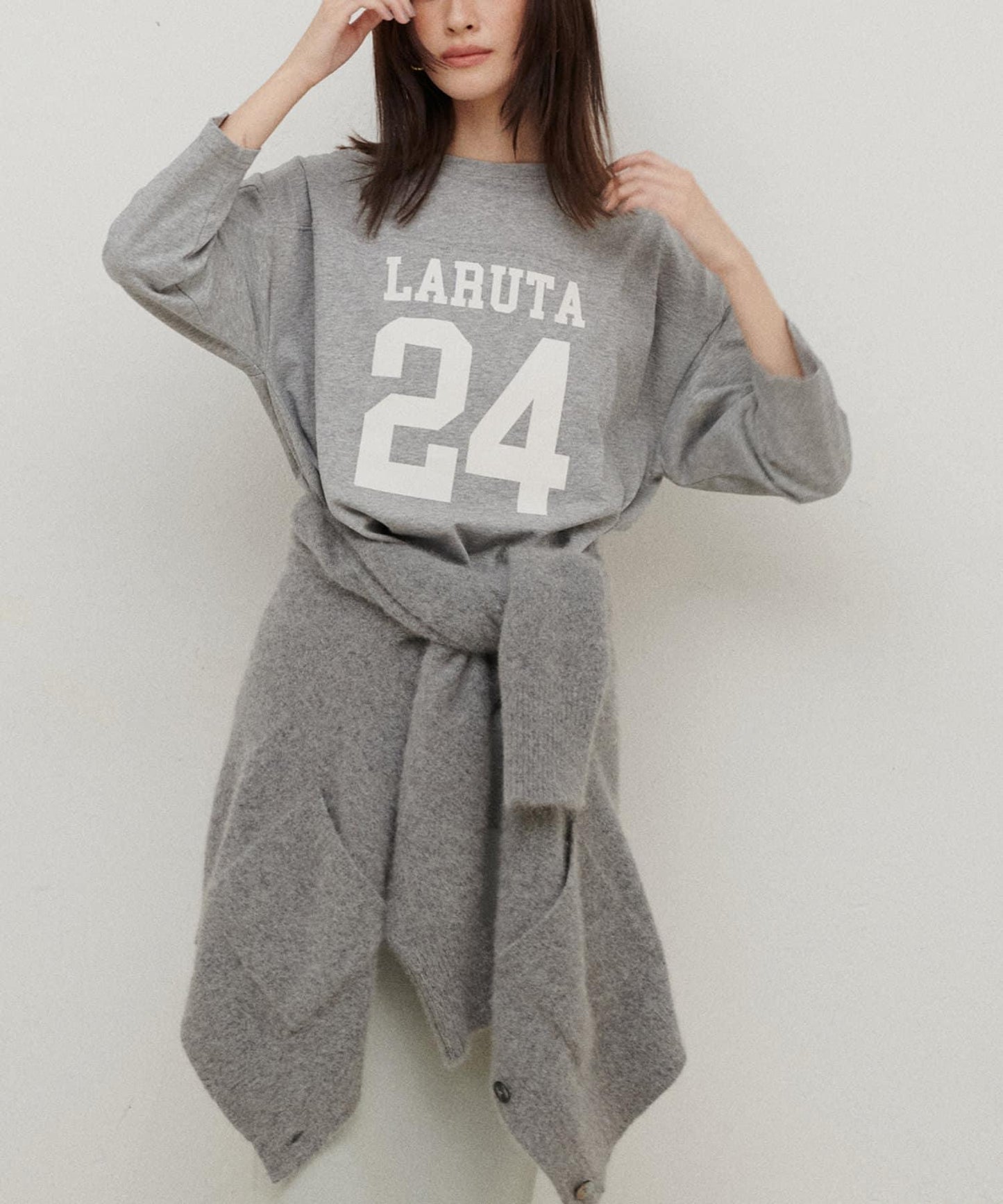 七分袖2WAY標誌印花T恤LARUTA24