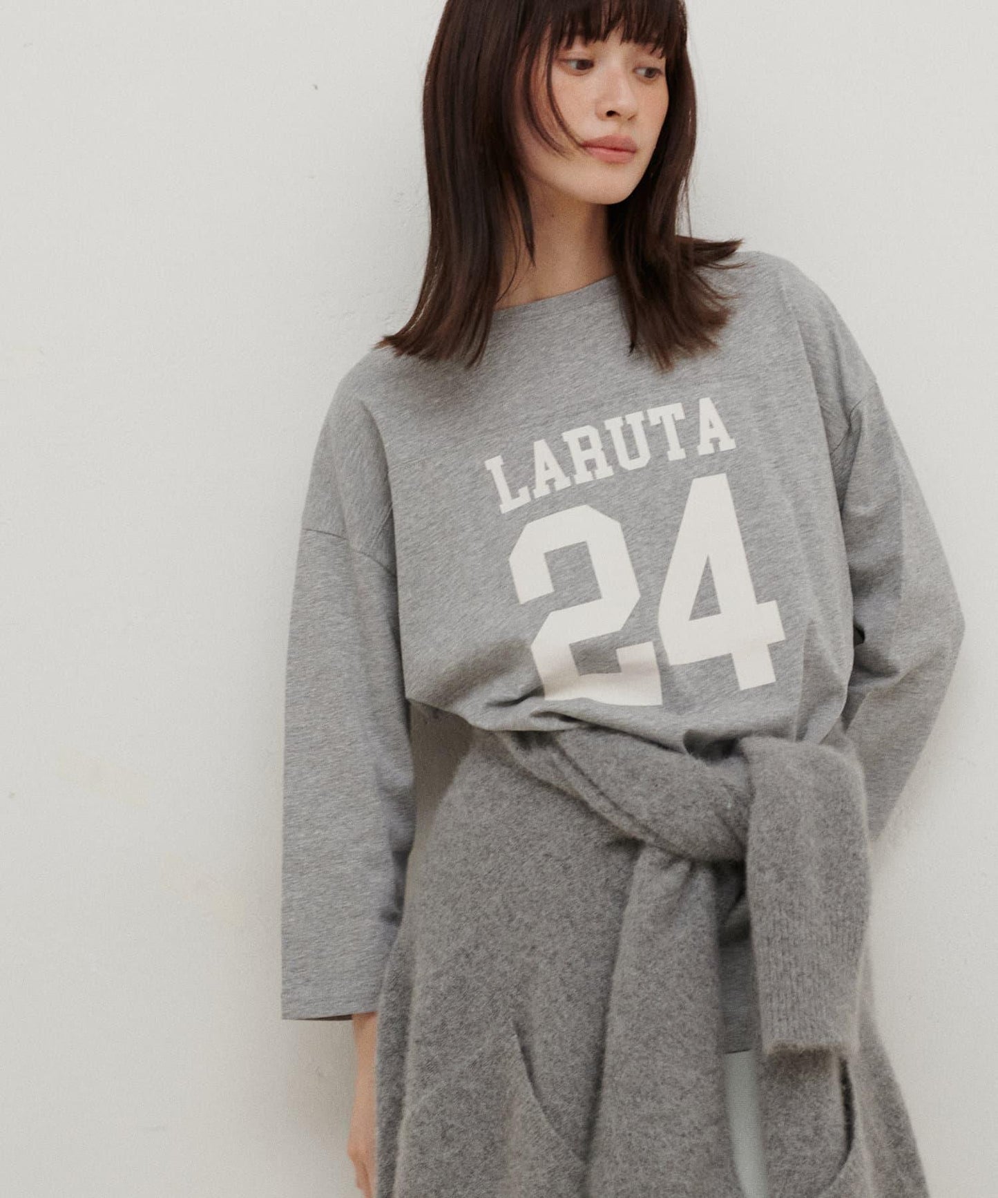 七分袖2WAY標誌印花T恤LARUTA24