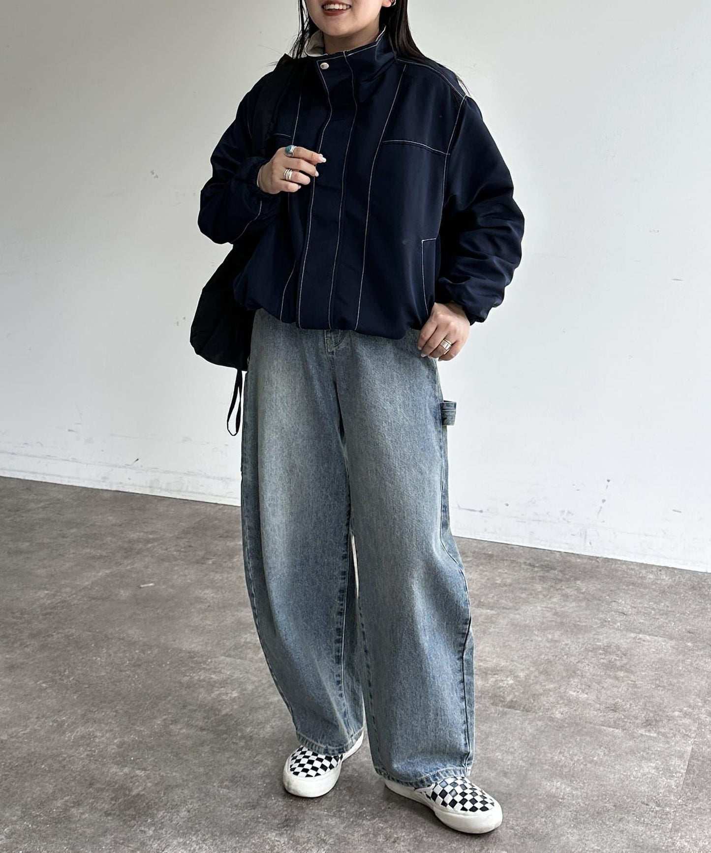 立領針織夾克