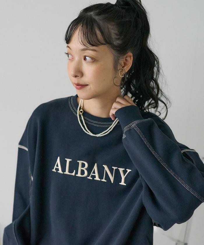 配色拼接 刺繡衛衣