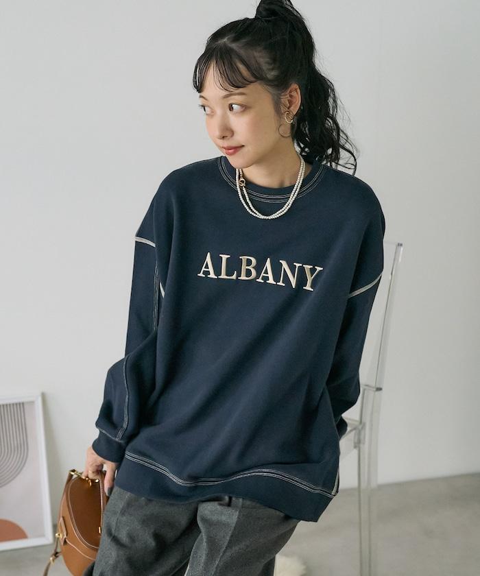 配色拼接 刺繡衛衣