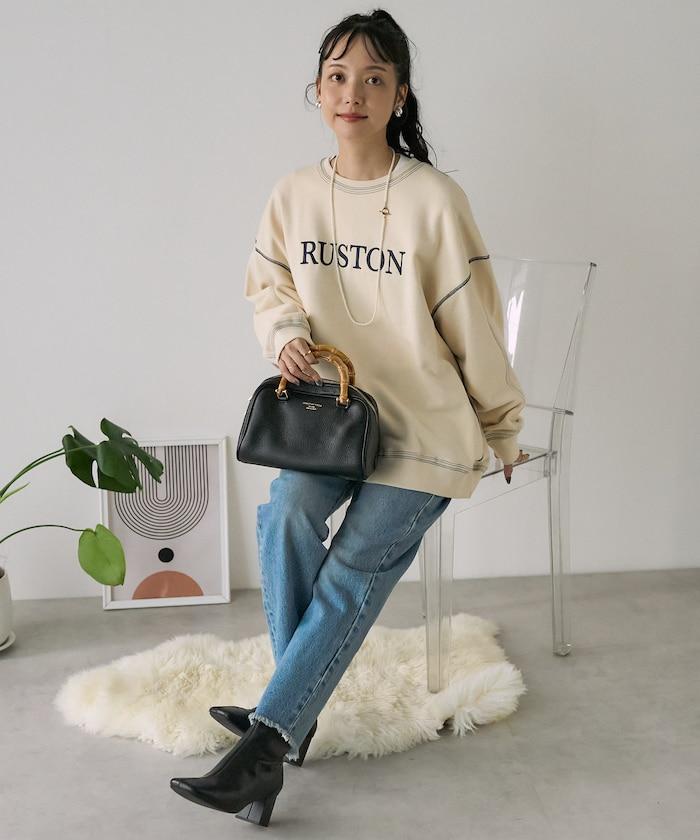 配色拼接 刺繡衛衣