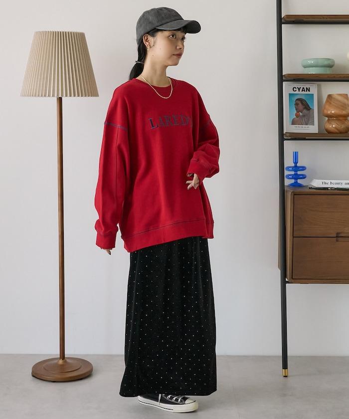 配色拼接 刺繡衛衣