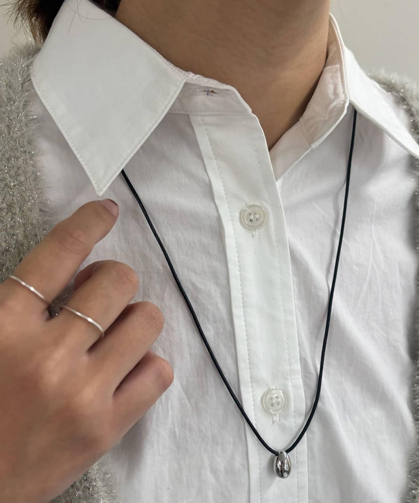 【可調節長度】皮繩滑動項鍊