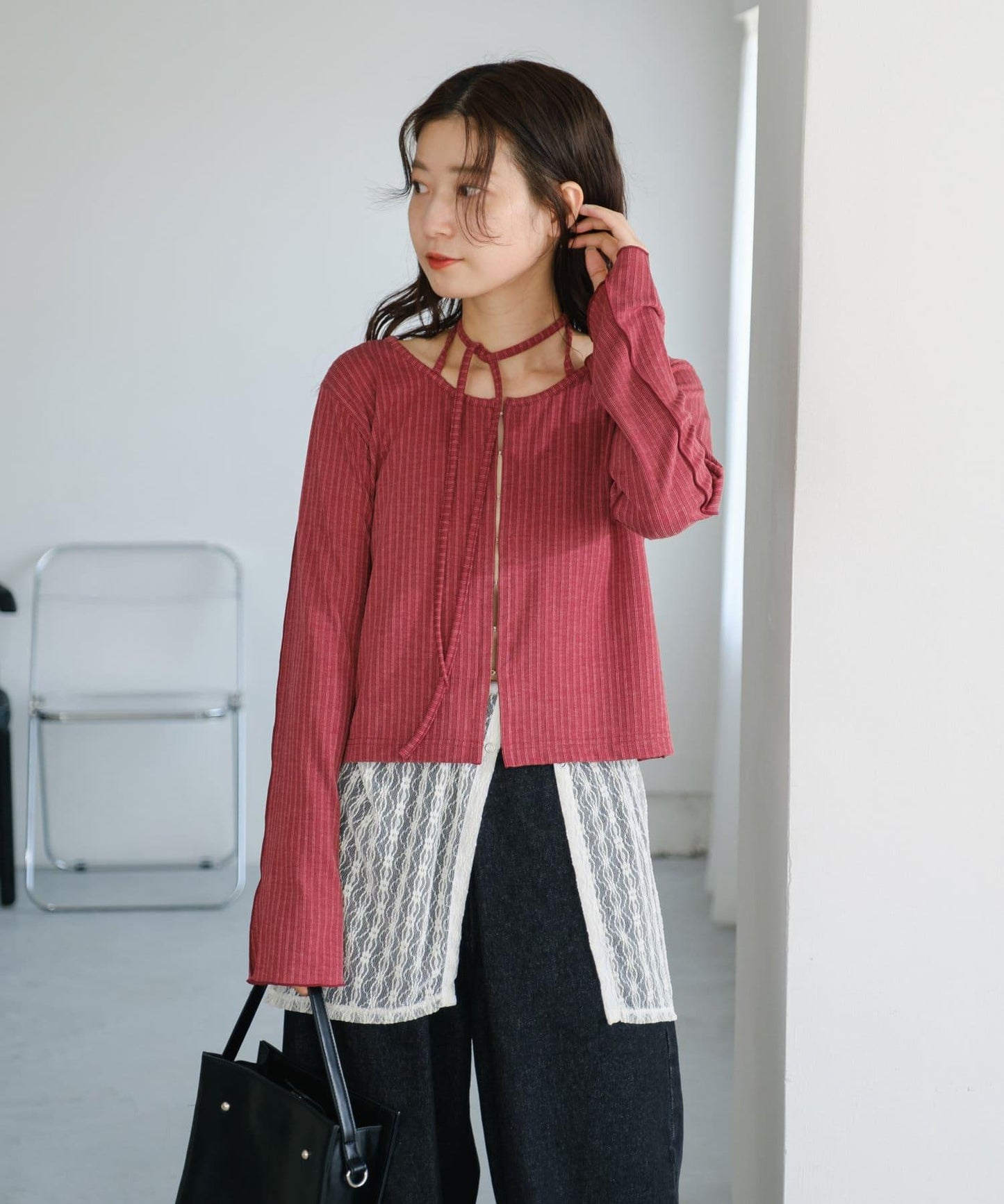 【4色展開】蕾絲裙裹裙
