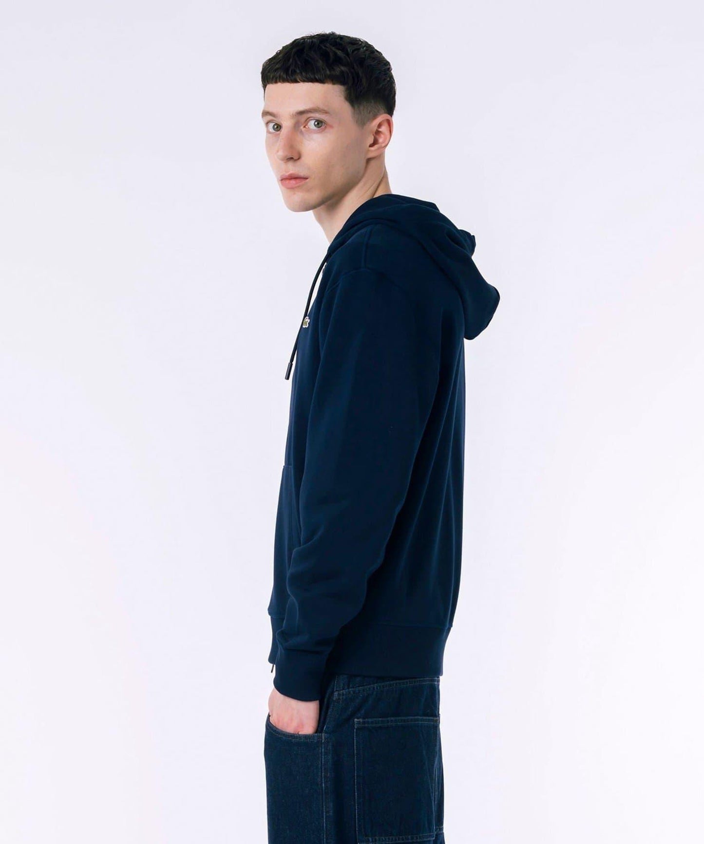 【LACOSTE】高級衛衣拉鍊帽衫