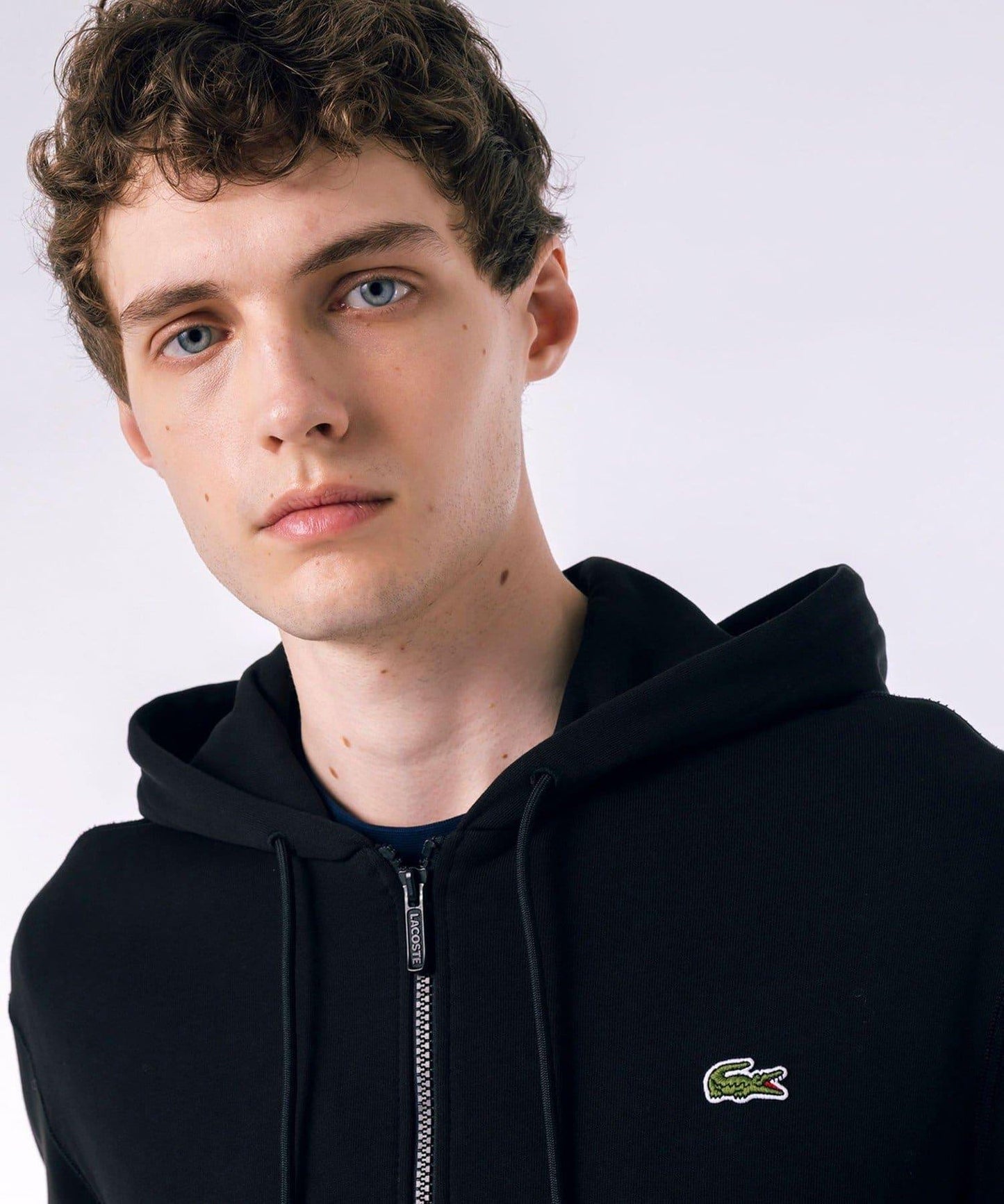 【LACOSTE】高級衛衣拉鍊帽衫